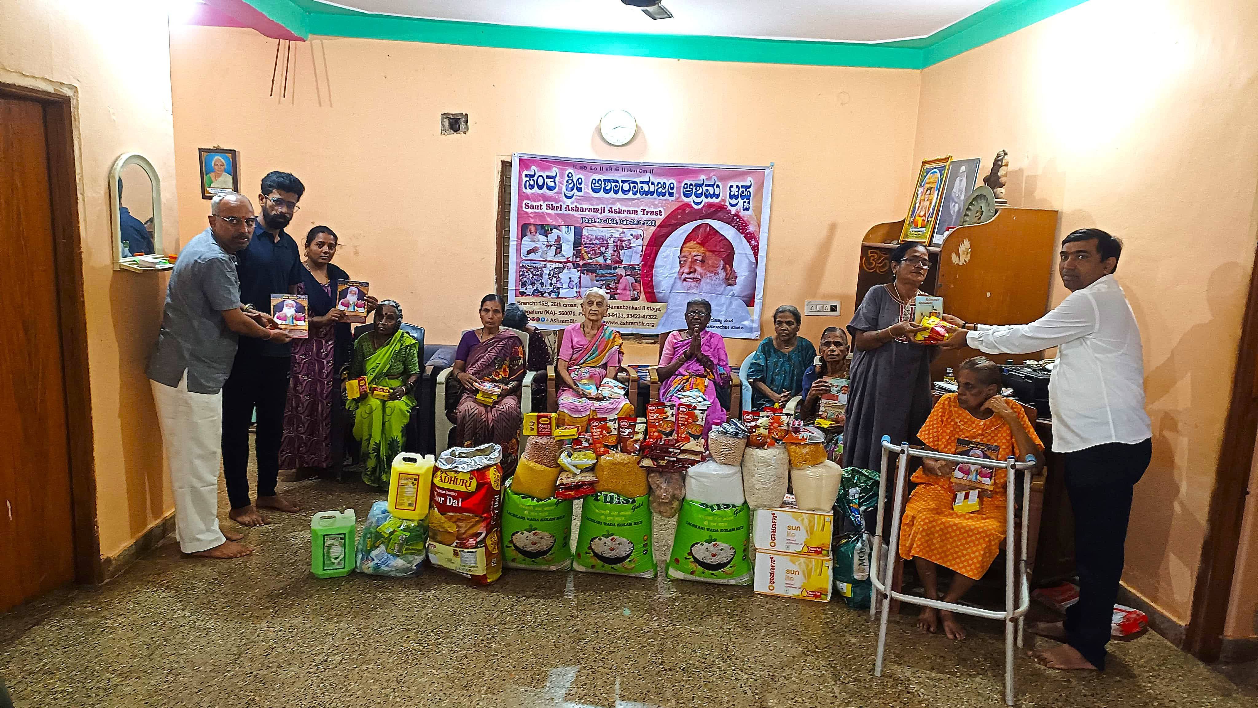 Diwali Bhandara Program at Sri Raghvendra Seva Ashram, Malur